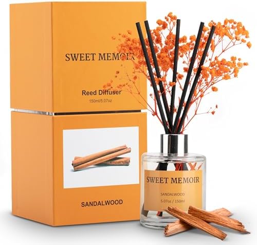 Sweet Memoir Premium Reed Diffuser Set Sandalwood 150ml