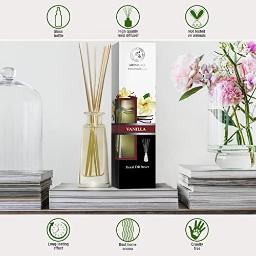 Vanilla Essential Oil Reed Diffuser Set - 3 x 100ml