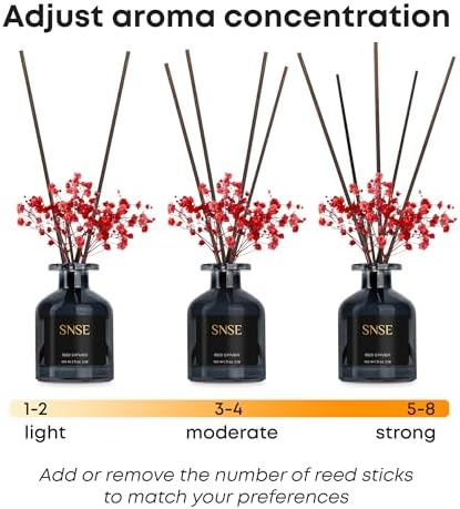 SNSE Tobacco Vanilla with Flowers Reed Diffuser Set