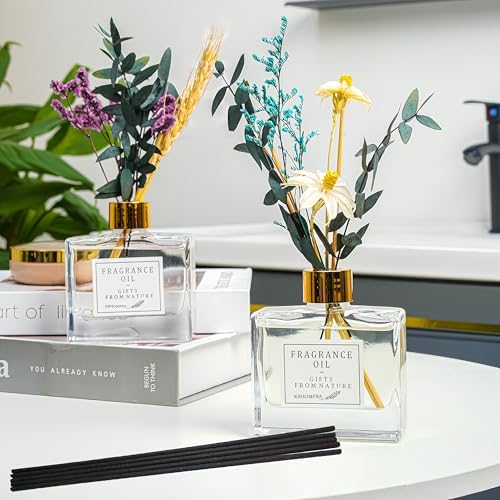 KBHOMFRA Reed Diffuser Set with Gardenia Jasmine Scent