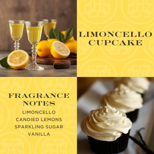 HomeWorx Limoncello Cupcake Reed Diffuser Set