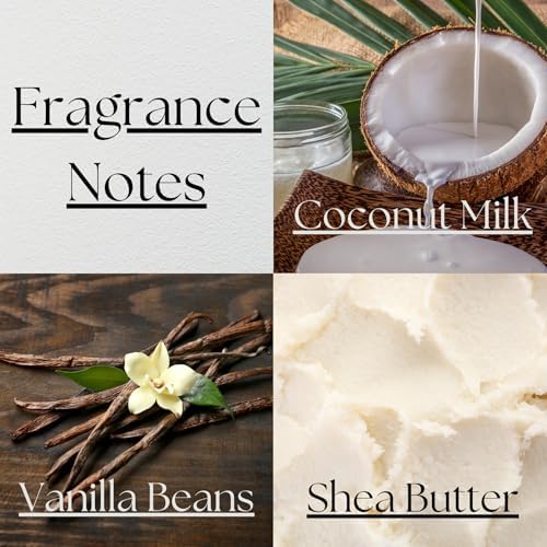 PEANAK Reed Diffuser Set of 2 - Vanilla Coconut Fragrance