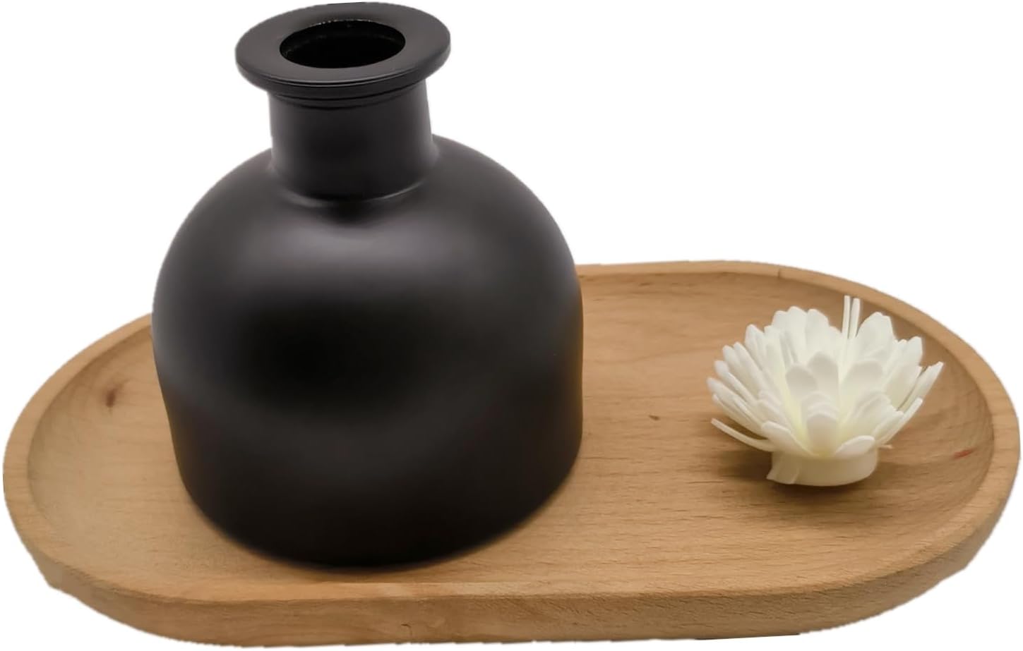 2PCS Matte Black Reed Diffuser Set