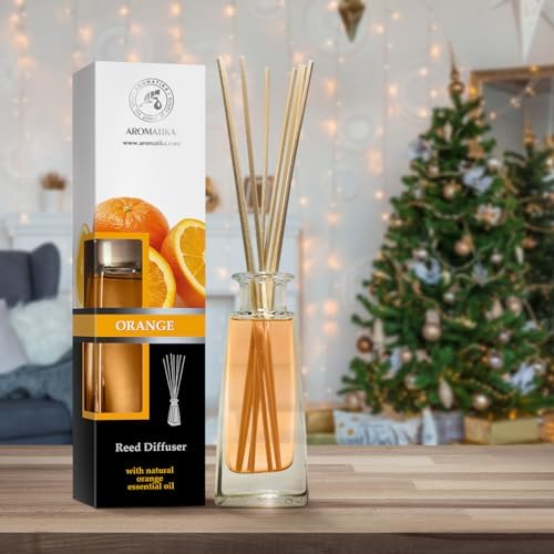 Orange Diffuser with Essential Oil 34 Fl Oz Set
