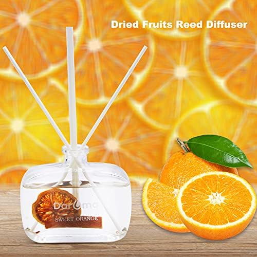 DAROMA Reed Diffuser Set with Dried Flowers and Natural Rattan Sticks