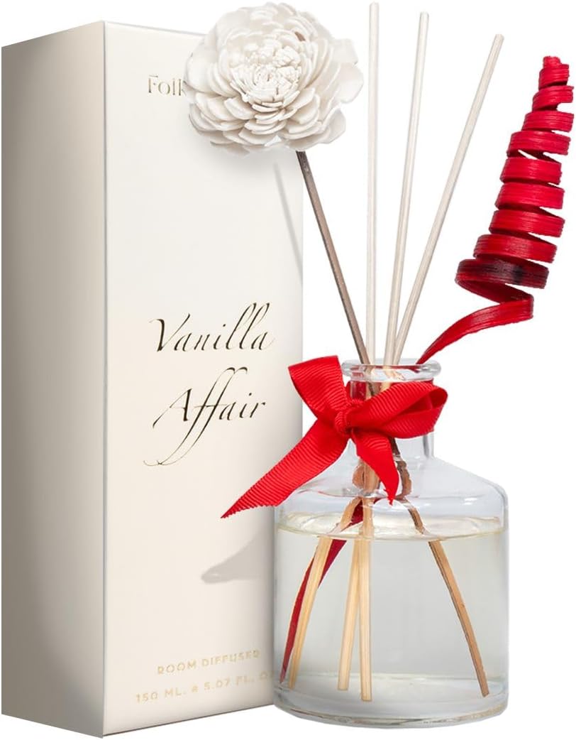 Folkulture Reed Diffuser Set 5oz Vanilla Scent
