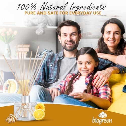 Biogreen Reed Diffuser Ginger Lemon Roses 338 fl oz