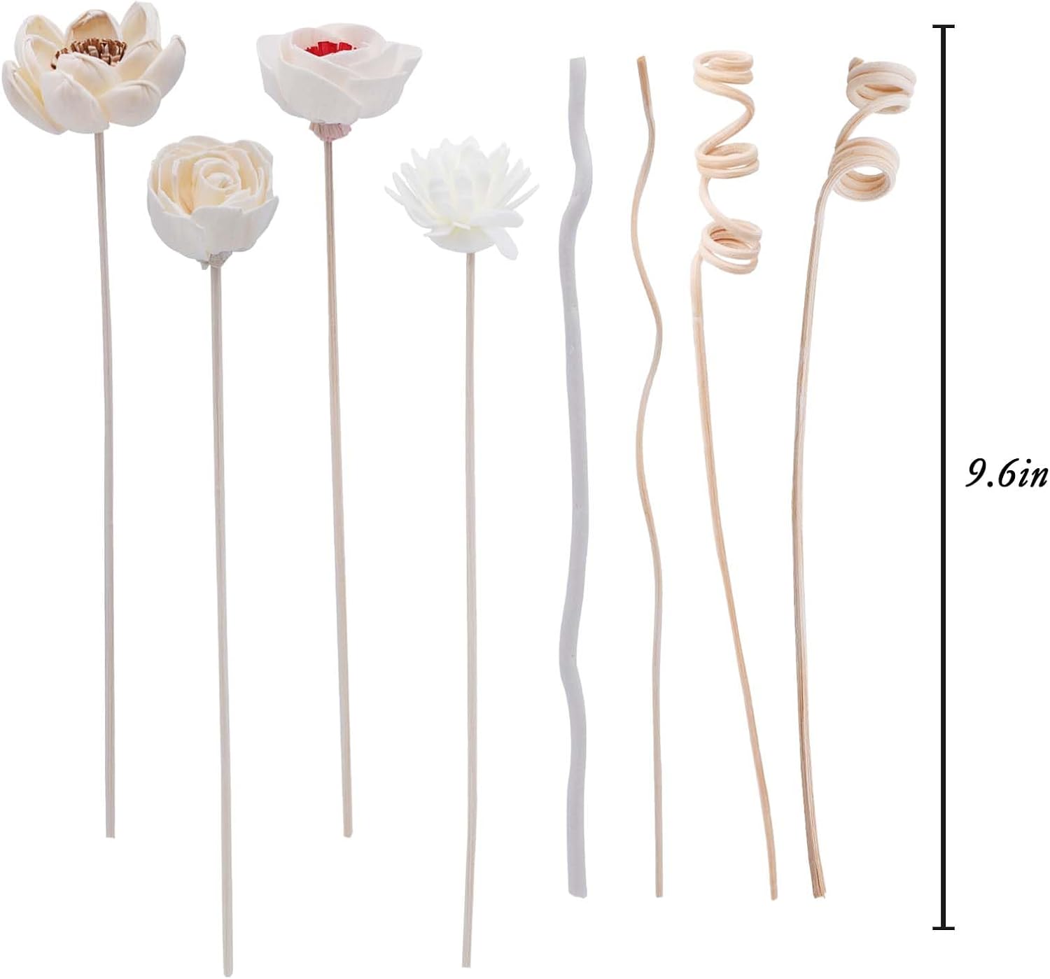 Oxmidud Flowers Reed Diffuser Sticks Set 8pcs