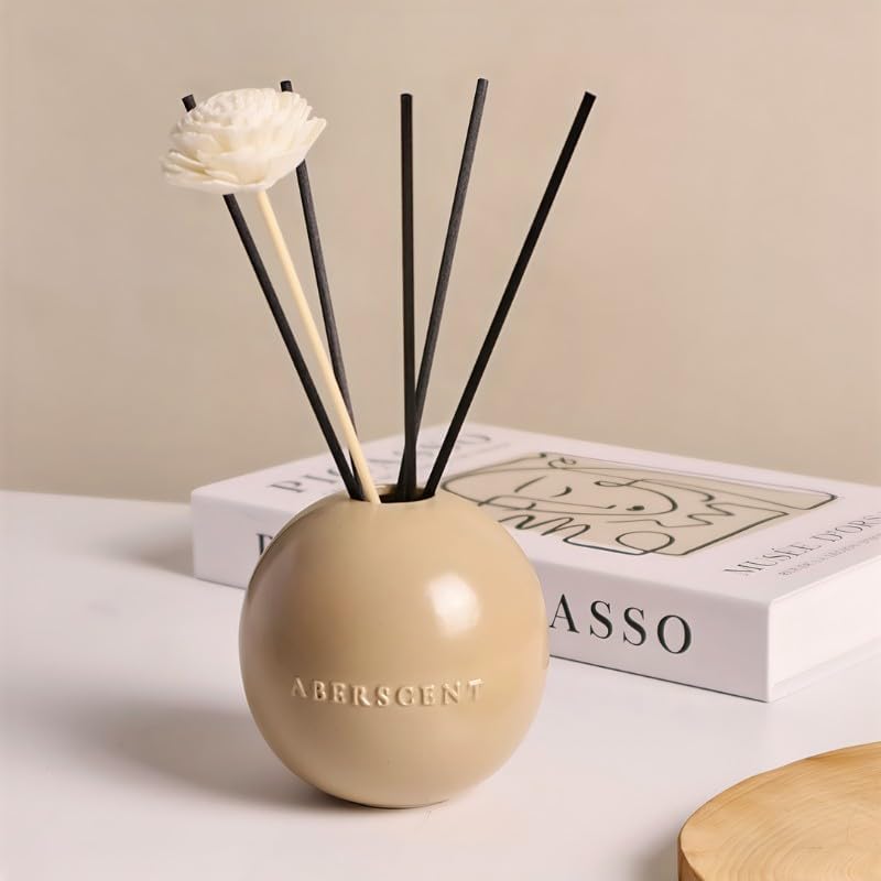 Premium Reed Diffuser Set - Luxury Ceramic Base Refillable Fragrance
