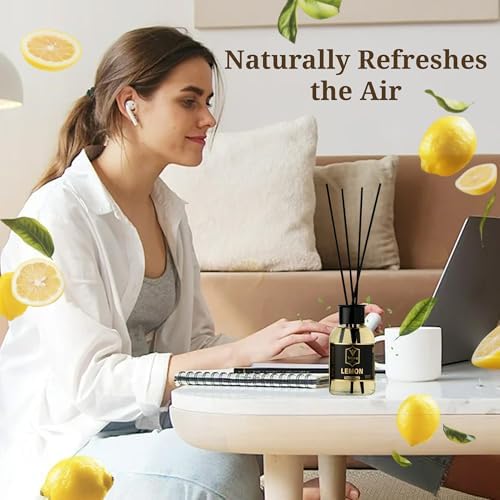 Lemon Reed Diffuser Set - Fresh Scented Diffusers