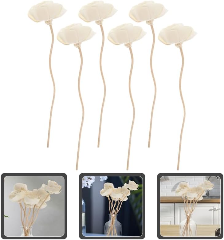 Angoily Reed Diffuser Sticks 6PCS Natural Rattan for Aroma