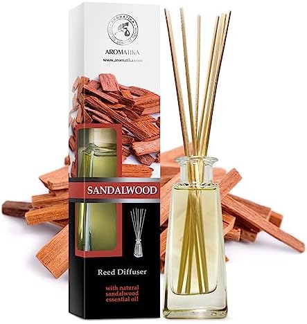Sandalwood Reed Diffuser 34 Fl Oz - Natural Fragrance Set