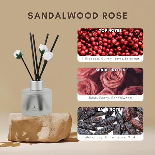 Brakula Reed Diffuser Set Sandalwood Rose