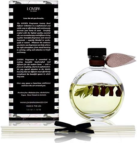 LOVSPA Luxury Home Diffuser Set with Sandalwood Green Citrus Scent