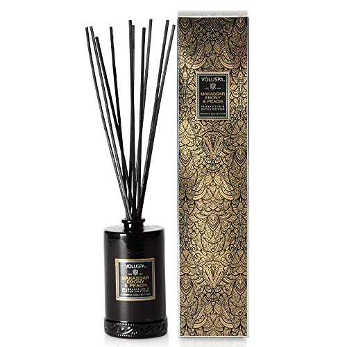 Voluspa Makassar Ebony Peach Reed Diffuser 65 oz