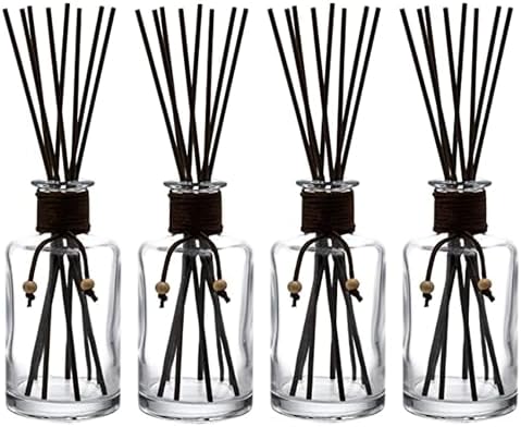 WHOLE HOUSEWARES 4-Piece Diffuser Set with 32 Reed Sticks