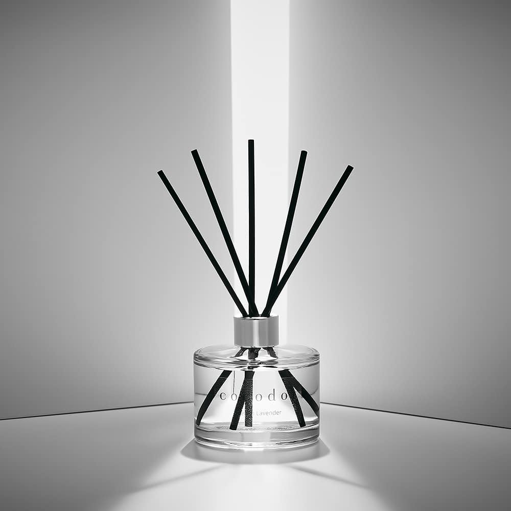 Cocodor Reed Diffuser 2 Pack Black Glass Cotton Core