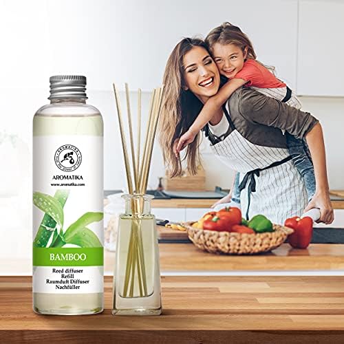 Bamboo Refill Reed Diffuser with Lemongrass Oil 68 Fl Oz