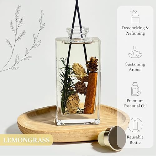 Aeviva Reed Diffuser Set with Lemongrass Scent