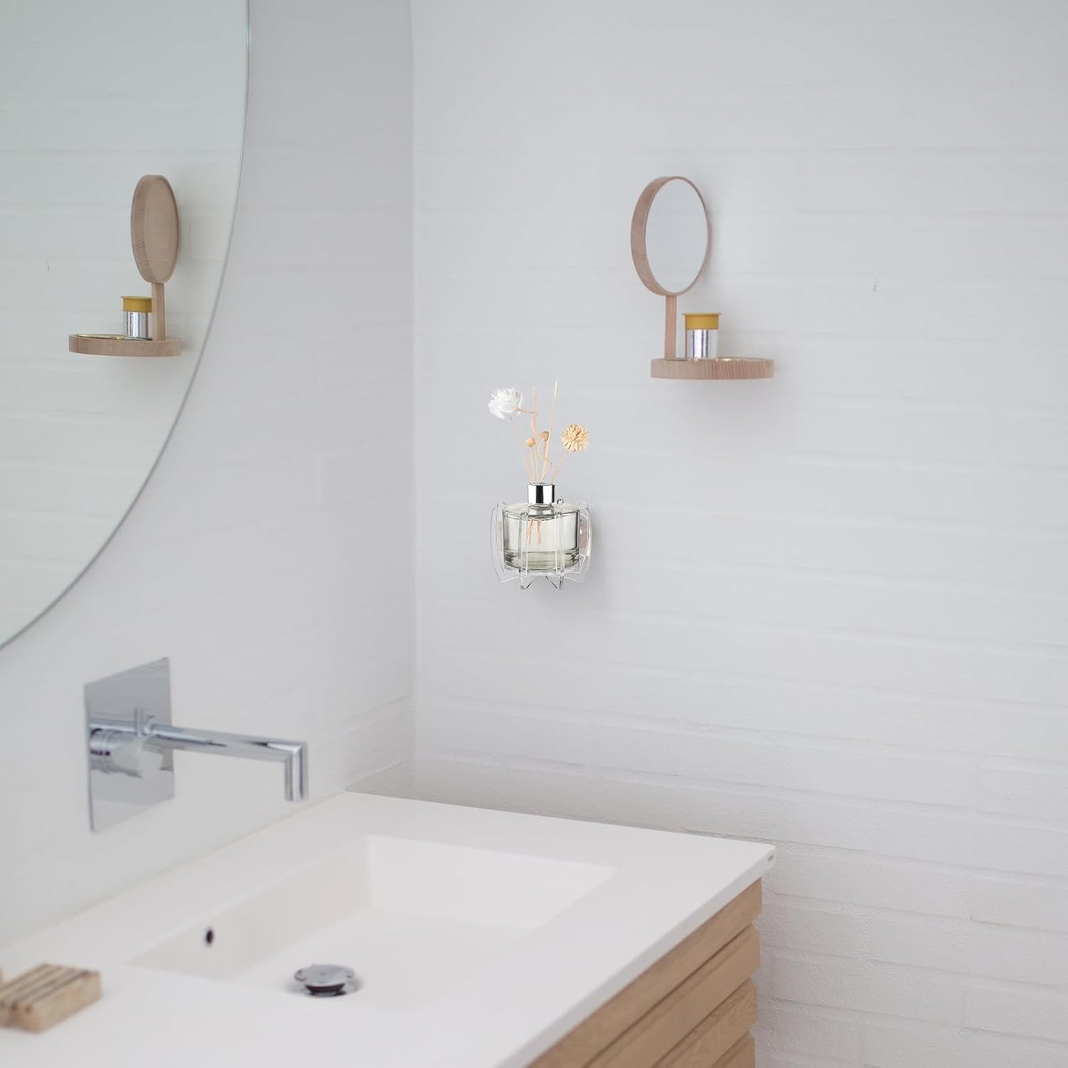 Preserved Flower Reed Diffuser Holder No-Drill Wall Mount