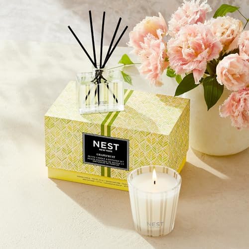 NEST New York Grapefruit Scented Candle Diffuser Set