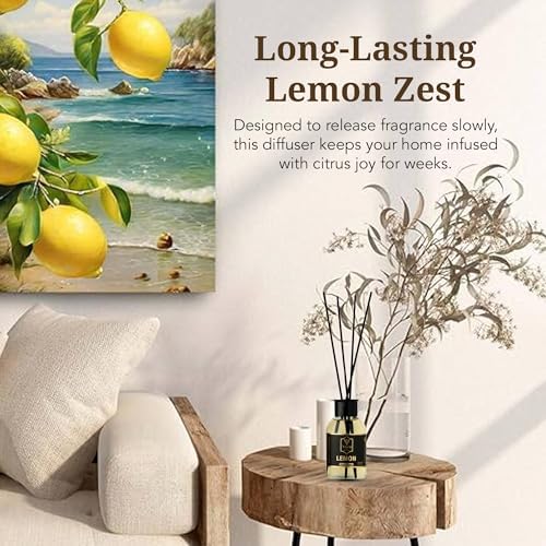 Lemon Reed Diffuser Set - Fresh Scented Diffusers