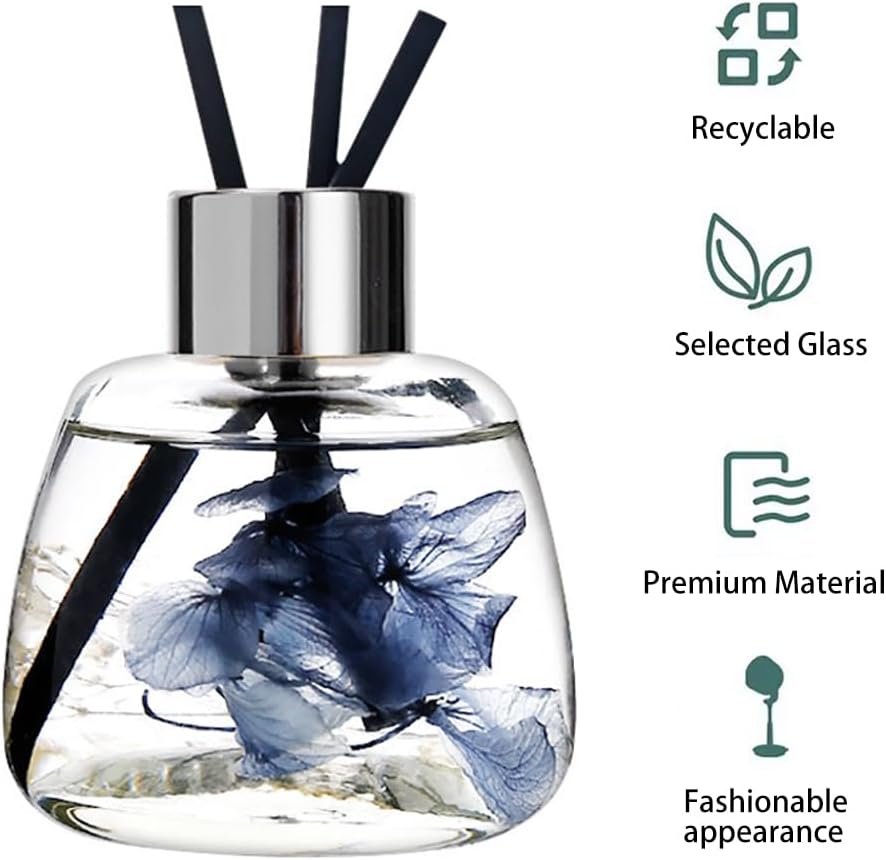 Kaxich 4 Pack Reed Diffuser Bottles with 30 Reeds 352 oz Refillable Essential Oil Diffuser Set for Home Decor