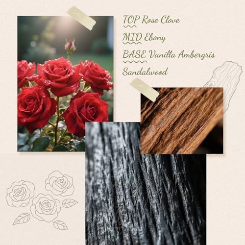 Ebony Rose Reed Diffuser Set 609 oz