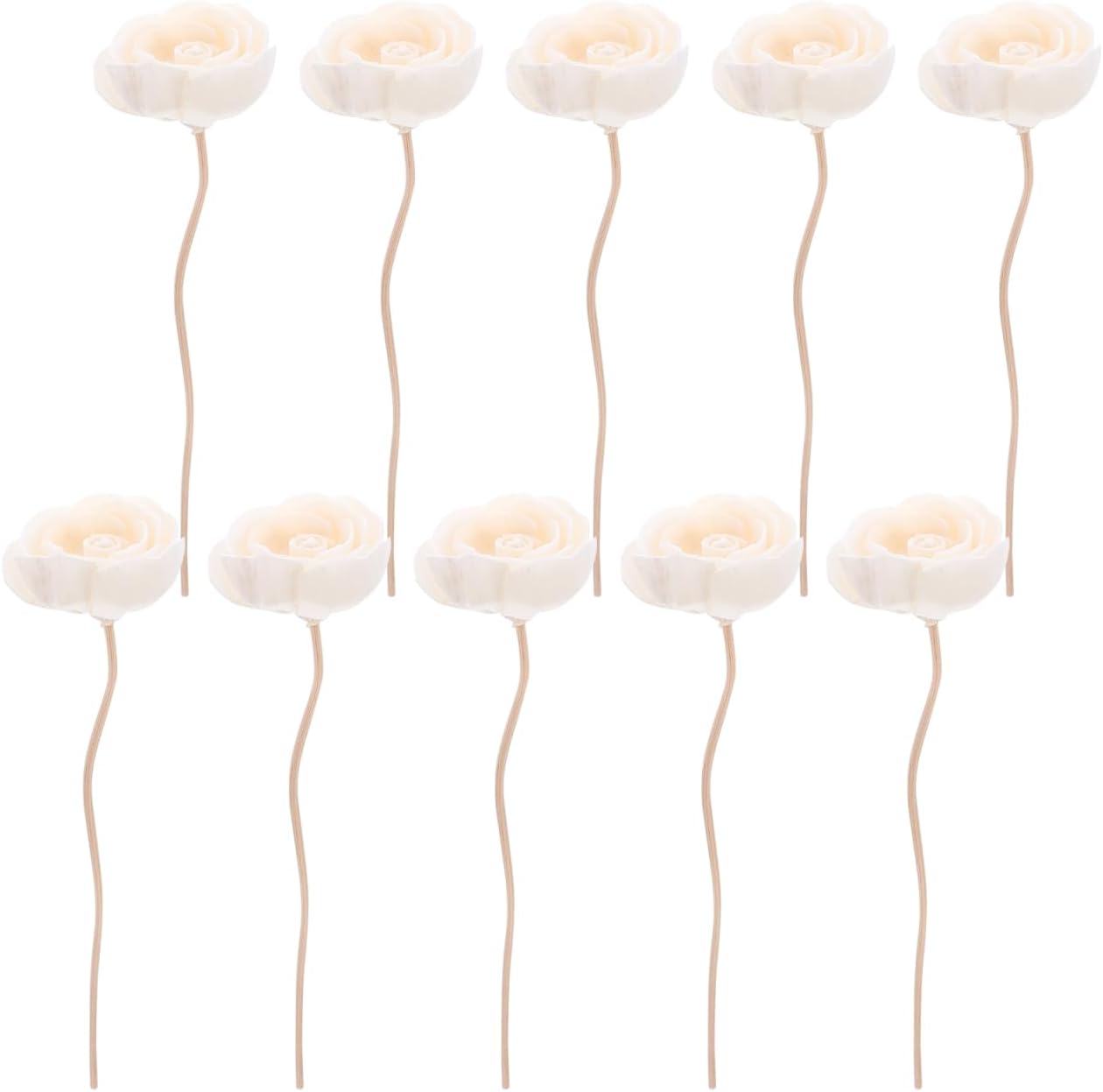 Garneck 10PCS Natural Rattan Diffuser Sticks