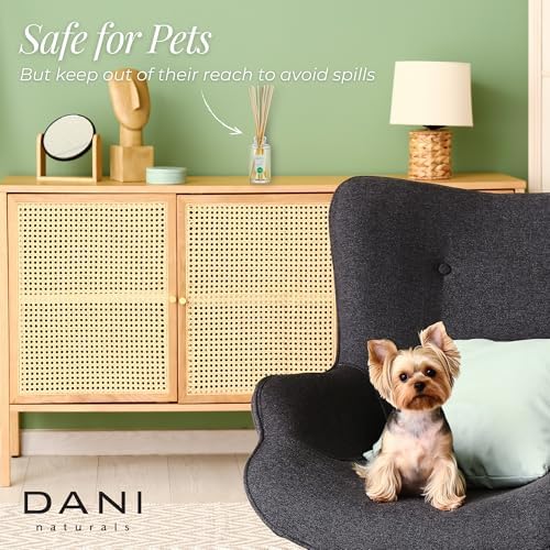 DANI Naturals Reed Diffuser Set Bamboo Bergamot 10 Sticks