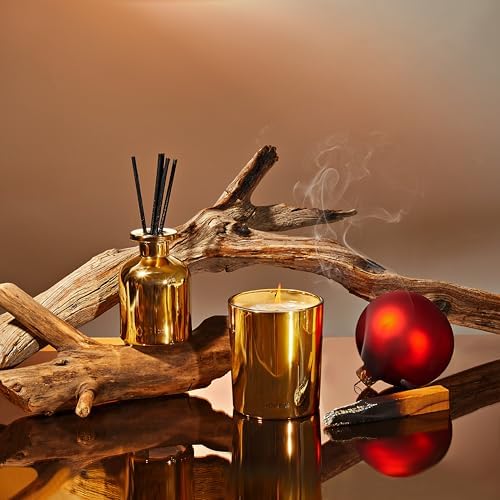 APOTHEKE Firewood Scented Candle Diffuser Set
