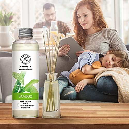 Bamboo Refill Reed Diffuser with Lemongrass Oil 68 Fl Oz