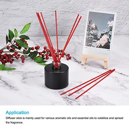 MECCANIXITY Fiber Reed Diffuser Sticks 86 x3mm Red Pack of 50