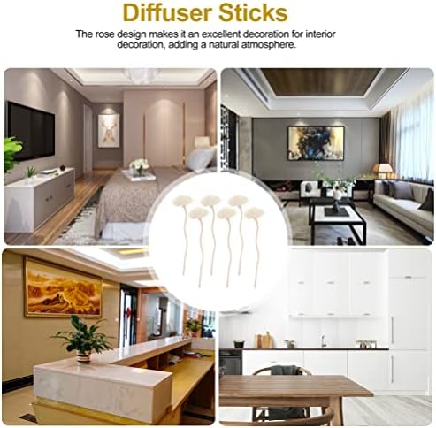 Angoily Reed Diffuser Sticks 6PCS Natural Rattan for Aroma
