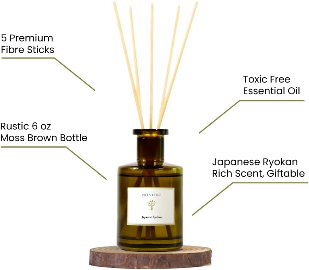 PRISTINE Japanese Ryokan Reed Diffuser Set