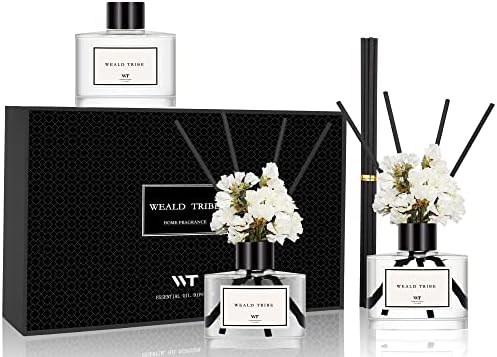 WEALD TRIBE Real Flower Reed Diffuser Set of 3