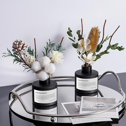 KBHOMFRA Pure White Gardenia Reed Diffuser Set
