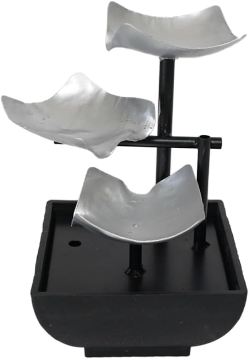 Alipis Solar Water Fountain Tabletop Waterfall Decor