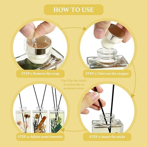 Aeviva Reed Diffuser Set with Lemongrass Scent