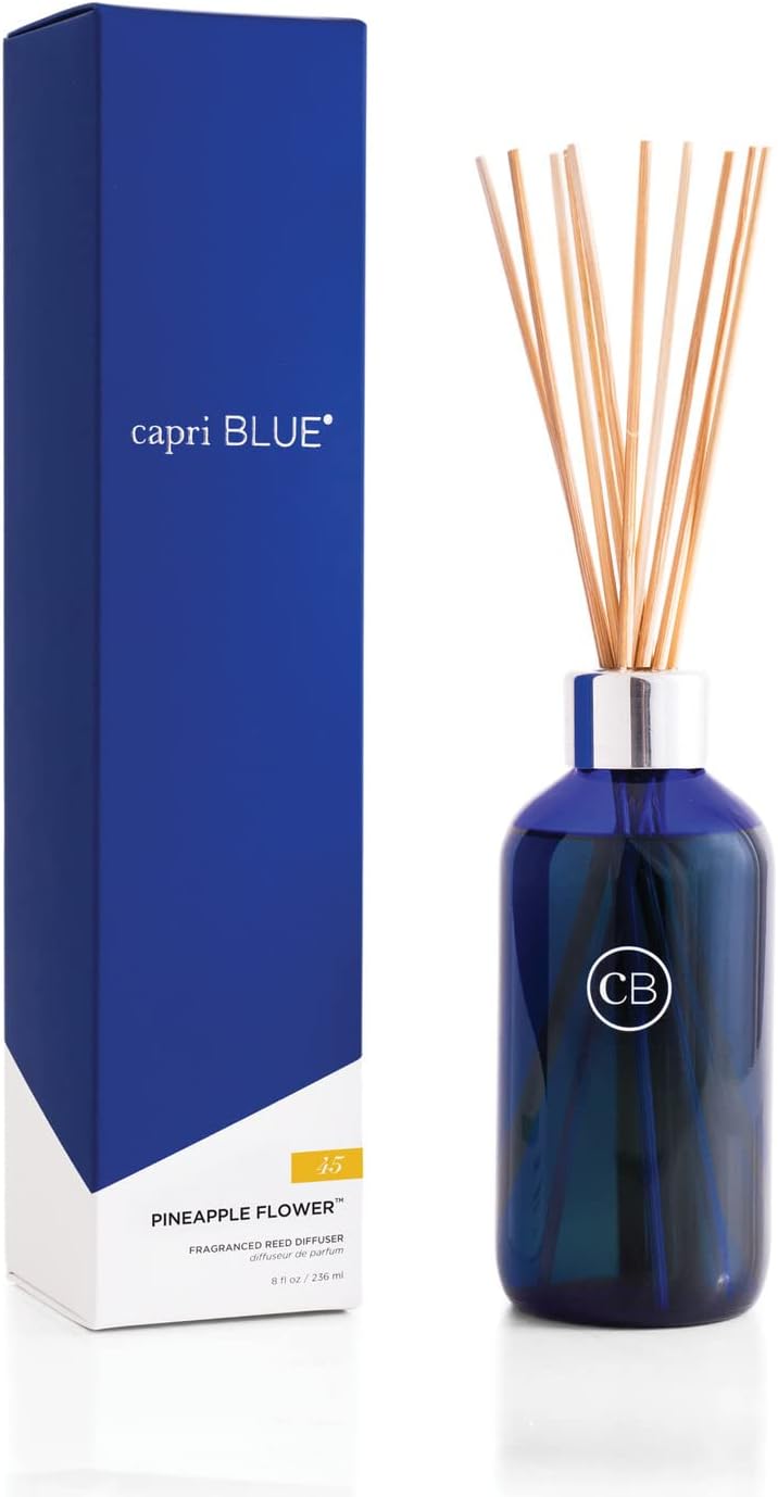 Capri Blue Pineapple Flower Reed Diffuser Set