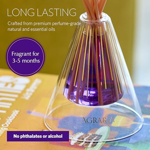 AGRARIA Lavender Rosemary Reed Diffuser Set 12 Reeds