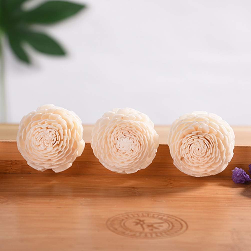 Amosfun 3Pcs Flower Rattan Reed Diffuser Sticks