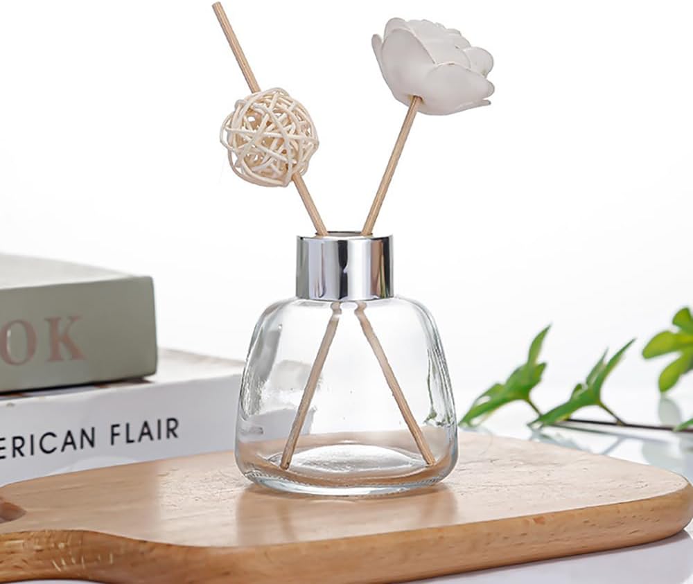 Kaxich 4 Pack Reed Diffuser Bottles with 30 Reeds 352 oz Refillable Essential Oil Diffuser Set for Home Decor
