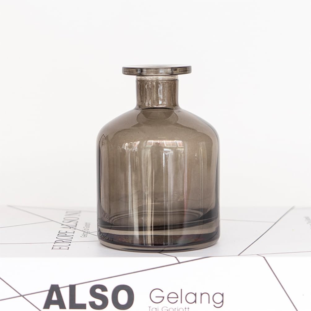 Grey 150ML Glass Diffuser Bottle Jar Vase