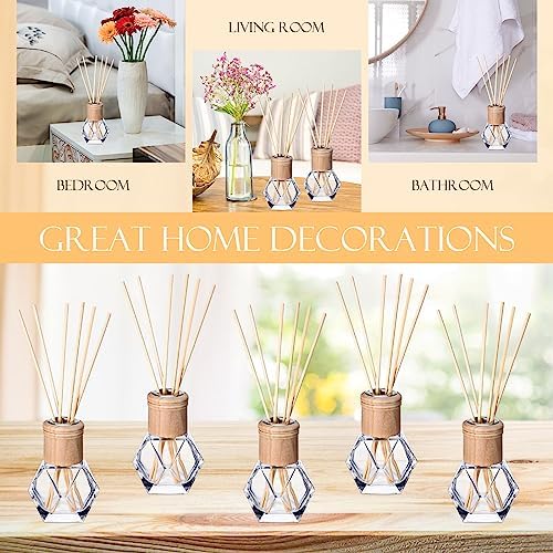 Roshtia 20 Pack Refillable Diffuser Bottles with Wooden Caps