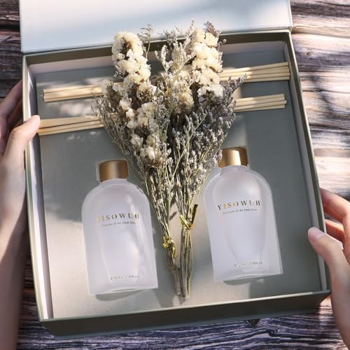 Jasmine Tea Reed Diffuser Set 2 Packs with 16 Sticks