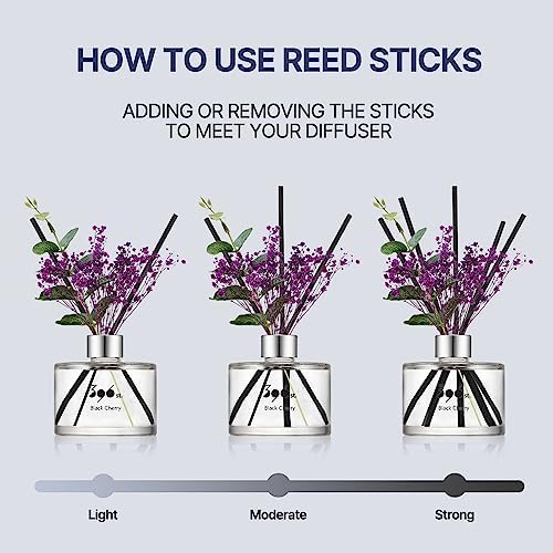 396 St Preserved Babys Breath Reed Diffuser Set Vanilla Lavender