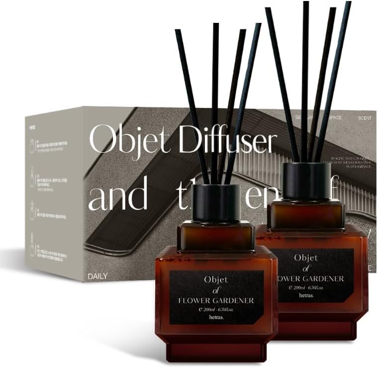 HETRAS Objet Diffuser Gift Set 2 Pack Black Cherry