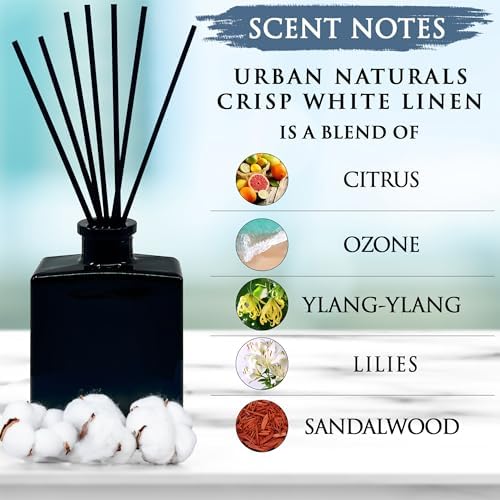 Urban Naturals Crisp White Linen Reed Diffuser Set
