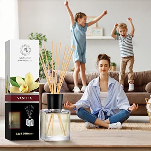 Vanilla Essential Oil Reed Diffuser Set 68 Fl Oz
